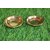 Handmade Golden Brass for Pooja, Festivals bhog Thali  Gift Item (2.5 inch) Set of 2