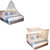 Silver Shine Mosquito Net Combo Hanging Foldable Double Bed Net Easily Wash Pack Of 2