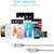 Portronics POR- 585 Konnect II Cable Two-In-One Charging Cable For Lightning  Micro USB, Grey