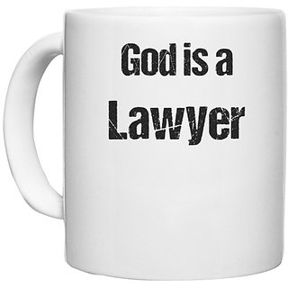 UDNAG White Ceramic Coffee / Tea Mug 'Lawyer |  is Lawyer' Perfect for Gifting [330ml]
