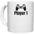 UDNAG White Ceramic Coffee / Tea Mug 'Player | Player 1' Perfect for Gifting [330ml]