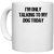 UDNAG White Ceramic Coffee / Tea Mug 'I am only talking to my dog today' Perfect for Gifting [330ml]