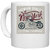 UDNAG White Ceramic Coffee / Tea Mug 'Premium Quality New York Motorcycles' Perfect for Gifting [330ml]