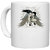 UDNAG White Ceramic Coffee / Tea Mug 'Death | Crow and fairy queen' Perfect for Gifting [330ml]