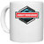 UDNAG White Ceramic Coffee / Tea Mug 'Mountaineering' Perfect for Gifting [330ml]