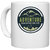 UDNAG White Ceramic Coffee / Tea Mug 'Mountain and adventure' Perfect for Gifting [330ml]