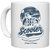 UDNAG White Ceramic Coffee / Tea Mug 'Scooter | classic motorcycle' Perfect for Gifting [330ml]