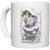 UDNAG White Ceramic Coffee / Tea Mug 'Illustration | Shoe, bucket' Perfect for Gifting [330ml]