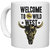 UDNAG White Ceramic Coffee / Tea Mug 'Wild west | Welcome to the wild west' Perfect for Gifting [330ml]