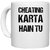 UDNAG White Ceramic Coffee / Tea Mug 'Movie Dialogue | Cheating karta hai tu' Perfect for Gifting [330ml]