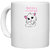 UDNAG White Ceramic Coffee / Tea Mug 'Mother | Worlds Best cat mom' Perfect for Gifting [330ml]