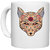 UDNAG White Ceramic Coffee / Tea Mug 'Illustration | Fox Head illustration' Perfect for Gifting [330ml]