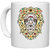UDNAG White Ceramic Coffee / Tea Mug 'Illustration | Lion head illustration' Perfect for Gifting [330ml]