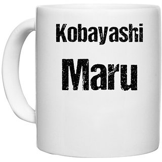 UDNAG White Ceramic Coffee / Tea Mug 'Startrek | Kobyashi Maru' Perfect for Gifting [330ml]