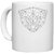 UDNAG White Ceramic Coffee / Tea Mug 'Geometry | Polar Bear Geometry' Perfect for Gifting [330ml]