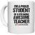 UDNAG White Ceramic Coffee / Tea Mug 'Student teacher | I am aproud student' Perfect for Gifting [330ml]
