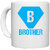 UDNAG White Ceramic Coffee / Tea Mug 'Rakshabandhan | Brother' Perfect for Gifting [330ml]