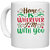 UDNAG White Ceramic Coffee / Tea Mug 'Home | home is wherever i'm with you' Perfect for Gifting [330ml]