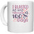 UDNAG White Ceramic Coffee / Tea Mug '100 Days | i blassted my way through 100 days' Perfect for Gifting [330ml]