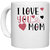 UDNAG White Ceramic Coffee / Tea Mug 'Mother | I love you mom' Perfect for Gifting [330ml]