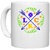 UDNAG White Ceramic Coffee / Tea Mug 'Lock | luck' Perfect for Gifting [330ml]