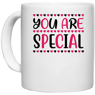 UDNAG White Ceramic Coffee / Tea Mug 'Mom | YOU ARE SPECIAL' Perfect for Gifting [330ml]