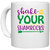 UDNAG White Ceramic Coffee / Tea Mug 'shake your SHAMROCKS' Perfect for Gifting [330ml]