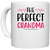 UDNAG White Ceramic Coffee / Tea Mug 'Grandma | THE PERFECT GRANDMA' Perfect for Gifting [330ml]