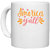 UDNAG White Ceramic Coffee / Tea Mug 'USA | america y'all' Perfect for Gifting [330ml]