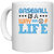 UDNAG White Ceramic Coffee / Tea Mug 'Baseball | BASEBALL IS A WAY OF LIFE' Perfect for Gifting [330ml]