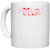 UDNAG White Ceramic Coffee / Tea Mug 'Beautiful' Perfect for Gifting [330ml]