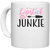 UDNAG White Ceramic Coffee / Tea Mug 'Makeup | lipstick junkie' Perfect for Gifting [330ml]