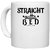 UDNAG White Ceramic Coffee / Tea Mug 'Sleep | STRAIGHT OUTTA B E D' Perfect for Gifting [330ml]