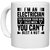 UDNAG White Ceramic Coffee / Tea Mug 'Electrician | 9 I'm a' Perfect for Gifting [330ml]