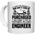 UDNAG White Ceramic Coffee / Tea Mug 'Engineer | It can not be' Perfect for Gifting [330ml]