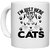 UDNAG White Ceramic Coffee / Tea Mug 'Cat | I'm just here' Perfect for Gifting [330ml]