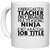 UDNAG White Ceramic Coffee / Tea Mug 'Teacher | intargarten teacher' Perfect for Gifting [330ml]