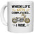 UDNAG White Ceramic Coffee / Tea Mug 'Rider | When Life' Perfect for Gifting [330ml]