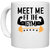 UDNAG White Ceramic Coffee / Tea Mug 'Gym | meet me at the gym' Perfect for Gifting [330ml]