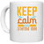 UDNAG White Ceramic Coffee / Tea Mug 'Swimming | KEEP CALM AND SWIM ON' Perfect for Gifting [330ml]