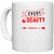 UDNAG White Ceramic Coffee / Tea Mug 'Couple | every beauty needs a beast' Perfect for Gifting [330ml]