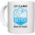 UDNAG White Ceramic Coffee / Tea Mug 'Fishing | Life is always better when im fishing' Perfect for Gifting [330ml]
