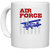 UDNAG White Ceramic Coffee / Tea Mug 'Airforce | Air force' Perfect for Gifting [330ml]