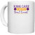 UDNAG White Ceramic Coffee / Tea Mug 'Mardi Gras | King cake calories don't count' Perfect for Gifting [330ml]