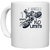 UDNAG White Ceramic Coffee / Tea Mug 'Motor Cycle | 2 wheels, 1 engine, no limits' Perfect for Gifting [330ml]