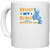 UDNAG White Ceramic Coffee / Tea Mug 'Motor Cycle | Breaks my bones but never my soul' Perfect for Gifting [330ml]