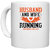 UDNAG White Ceramic Coffee / Tea Mug 'Running | husband and wife running partners for life' Perfect for Gifting [330ml]