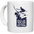 UDNAG White Ceramic Coffee / Tea Mug 'Surfing | Out Of Water, I Am Nothing' Perfect for Gifting [330ml]