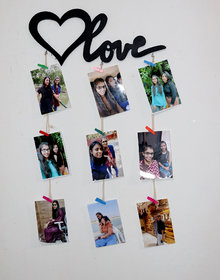 Khush Its Amazing  Wood Love Picture Photo Frame for Wall Decor Photos Artworks Prints Multi Pictures Organizer  Hangin