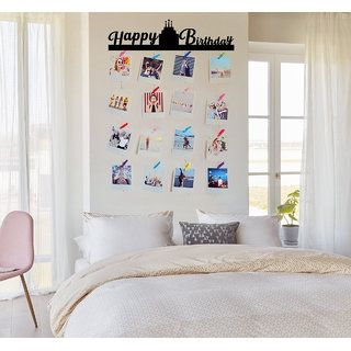 Khush Its Amazing  Wood Happy Birthday  Picture Photo Frame for Wall Decor Photos Artworks Prints Multi Pictures Organiz